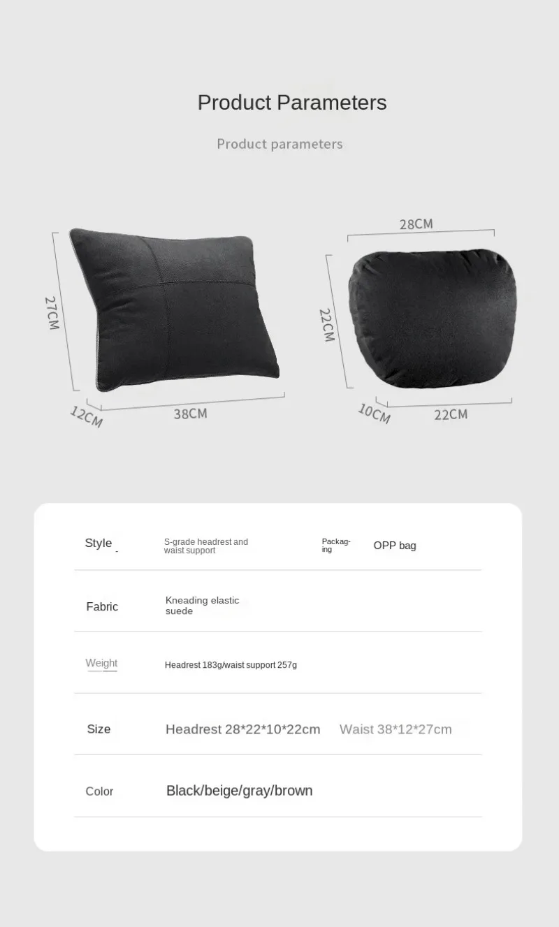 1/2PCS Auto Kopfstütze Nackenstütze Sitz/Maybach Design Klasse Weiche Universal Einstellbare Auto Kissen Nackenstütze kissen Hohe Qualität – Detail 19