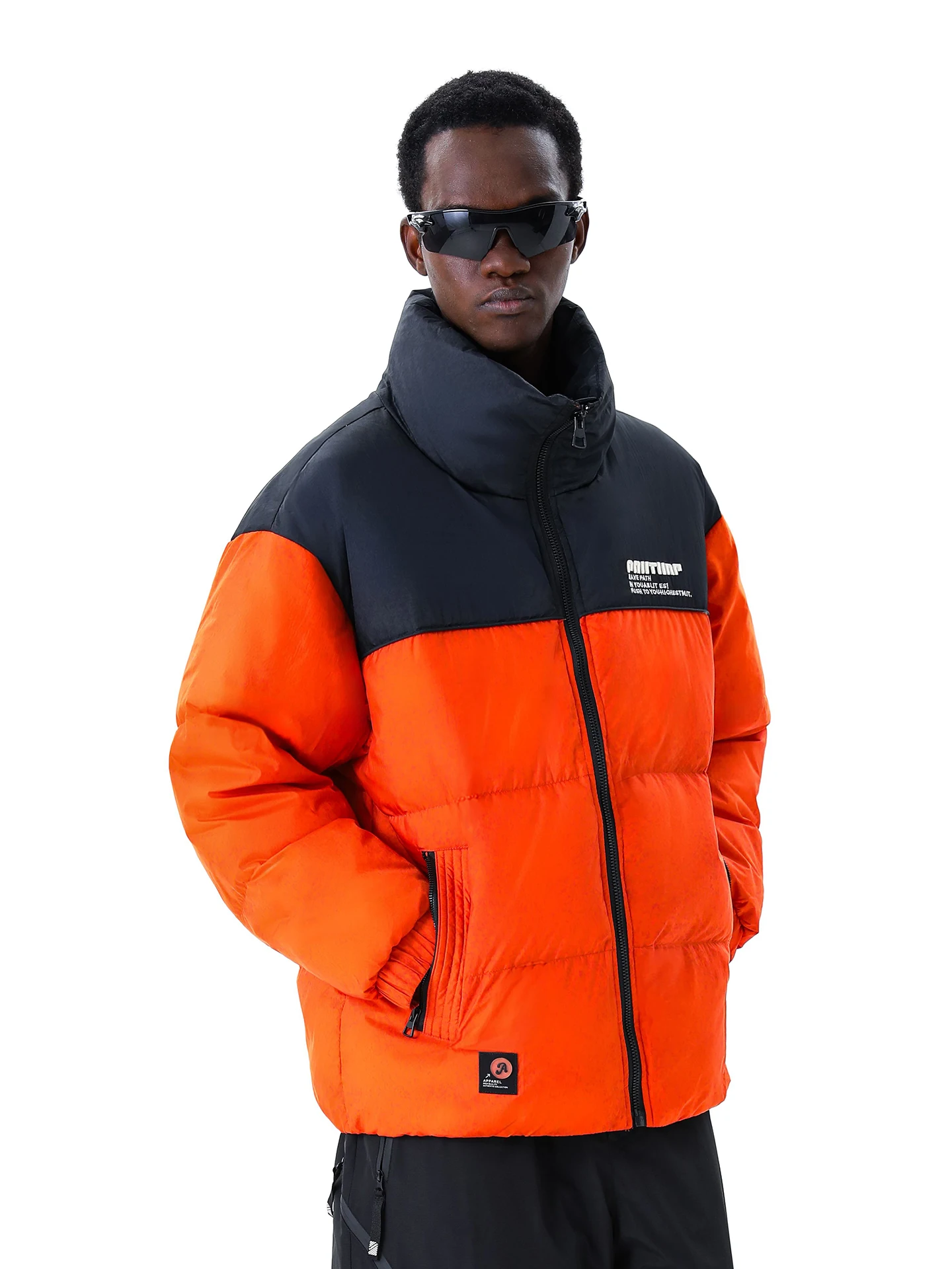 

MMOPTOP Retro Du down Jaet Men's Thi Warm American Sle Couple's White Du Feather Bread Coat Winter Faion