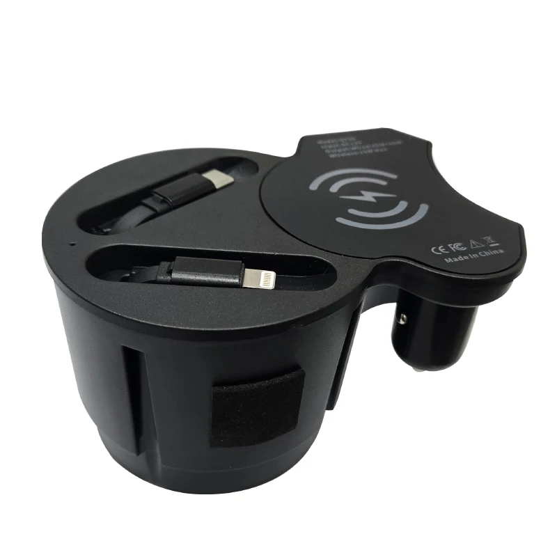Ładowarka bezprzewodowa do Audi Q7 Q8 SQ7 SQ8, rozdzielacz gniazda zapalniczki, szybkie ładowanie QI QC3.0 PD3.0 do telefonów komórkowych