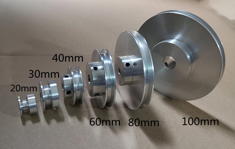 Aluminum Alloy Single Groove Pulley, Spindle Motor Pulley, Model Transmission Wheel