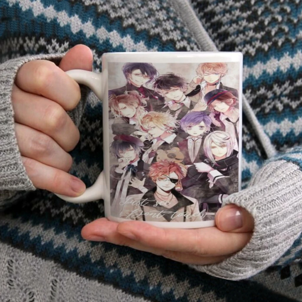 Anime D-Diabolik Lovers Movie Ceramic Mug Cute Coffee Tea Milk Stave Mugs And Cups with Handle Novelty Gifts