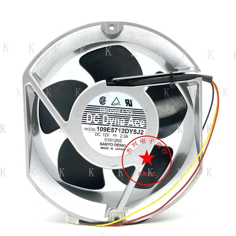 C  FOR SANYO 109E5712DY5J2 DC12V 2.3A 17251 3-Pin High Airflow Cooling Fan