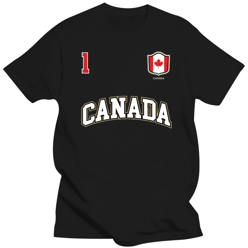 2019 Summer Fashion Canada Shirt Number 1 BACK Canadian Team Sports Hockeyer Soccers  T shirt