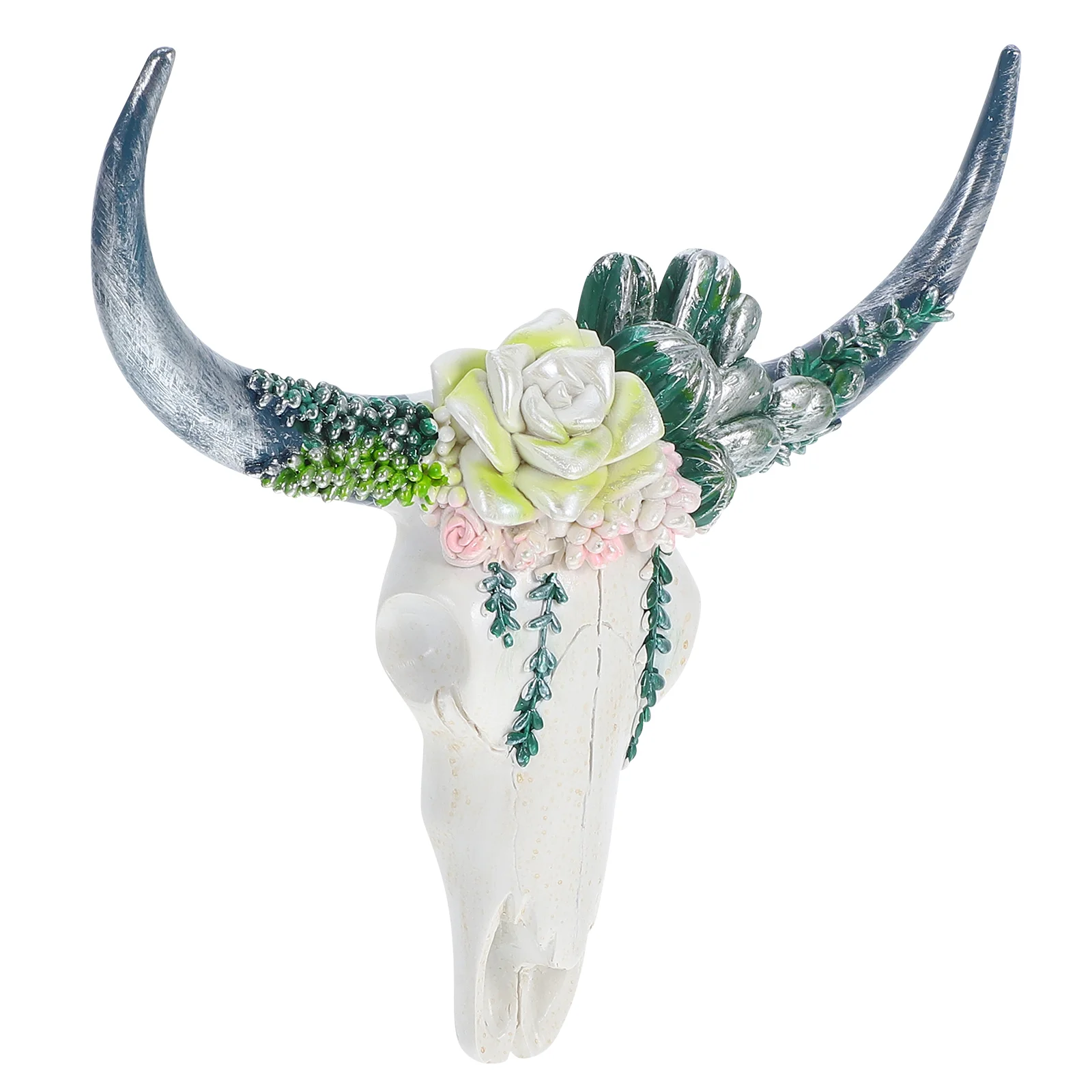 

Garden Cow Skull Head Decor Desktop Cow Skull Decor Aquarium Small Cow Skull Head Sculpture Cow Skull Head Statue Cow Skull Head