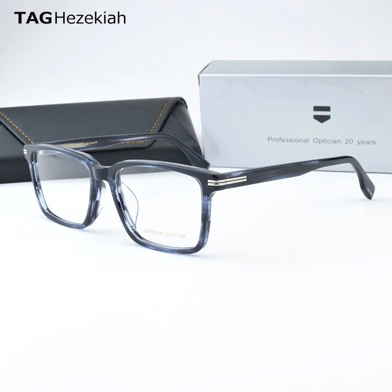 

Top Quality Acetate Frame Eyewear Frame Vintage Square Brand Design Eyeglasses Oculos De Grau 109 prescription glasses