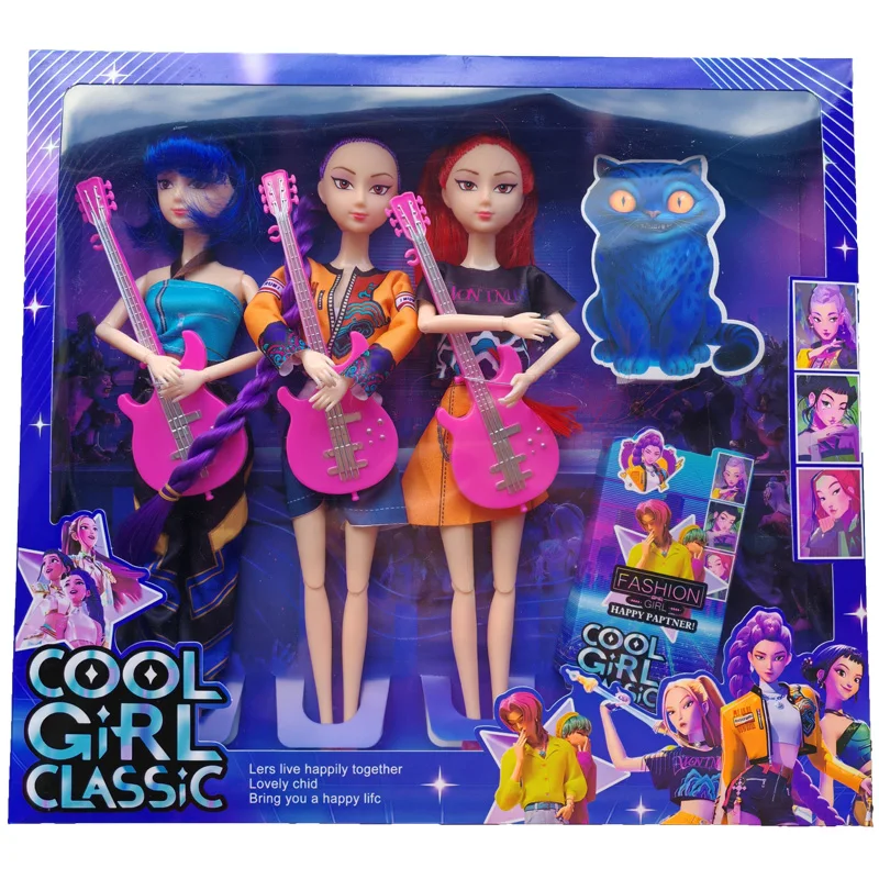 

2026 Anime Kpop Demon Hunters Group of Witch Hunters High Appearance Glue Doll Girls Heart Decorative Doll Holiday Gifts