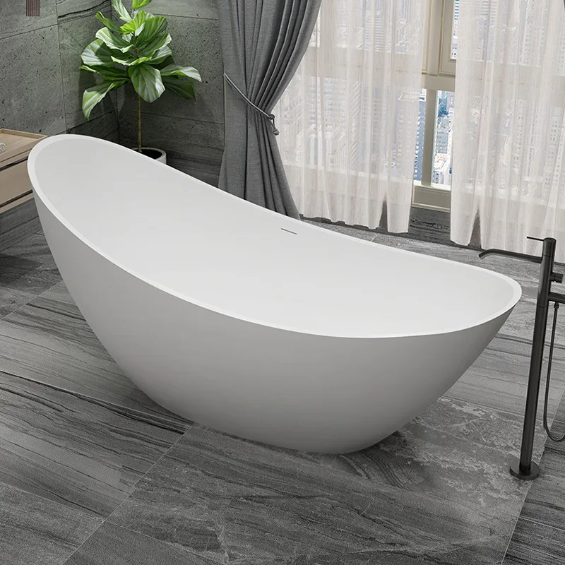 DSA Artificial Stone Bathtub Home Hotel Integrated Form Independent Bathtub Homestay Bathtub