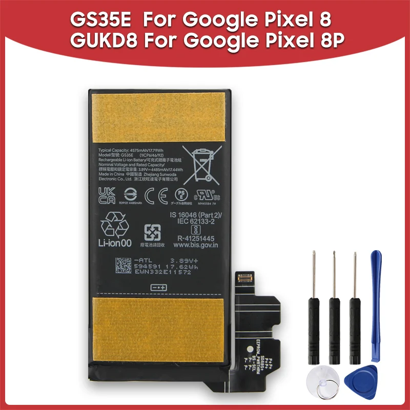 Replacement Phone Battery GS35E For Google Pixel 8 GUKD8 For Google Pixel 8P Rechargable Batteries Production in 2024