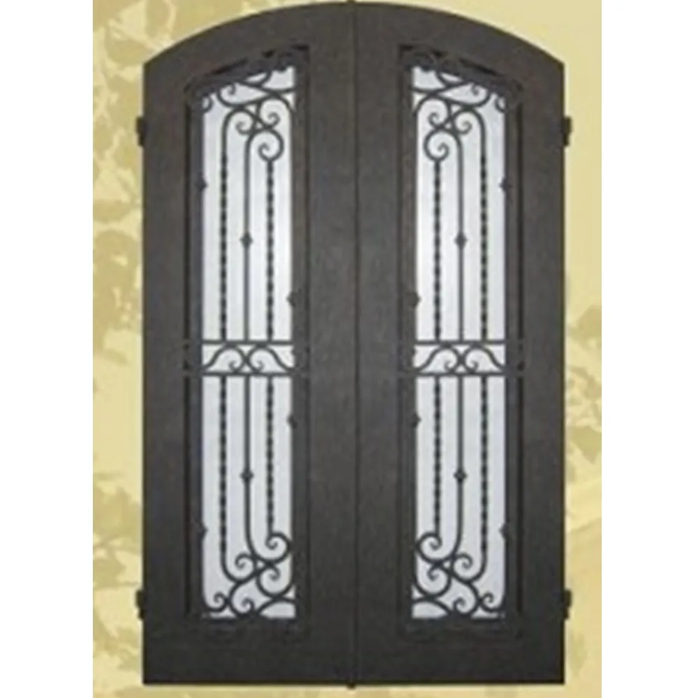 Glass Steel French Front Wrought Iron Door China Factory Suppliers