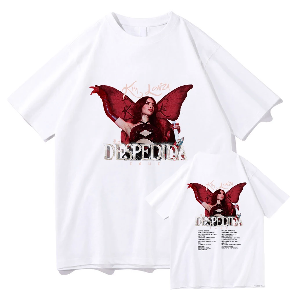 KIMBERLY LOAIZA Tour La Despedida 2024 Tshirt Men/women Clothing Harajuku Clothes Kawaii Unisex Tops Cotton Clothes T Shirts