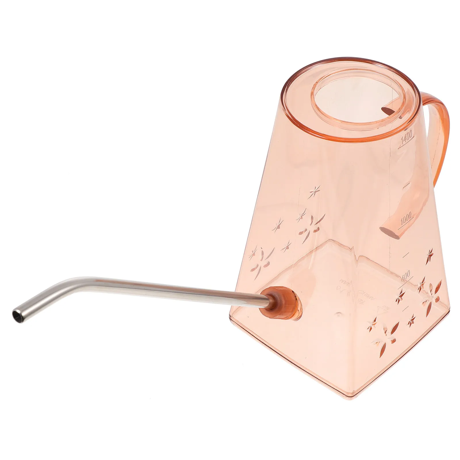 

Прозрачная лейка с длинным носиком, наконечник из нержавеющей стали, пластиковый корпус, для суккулентов, комнатных растений, сада, прозрачный кувшин для полива