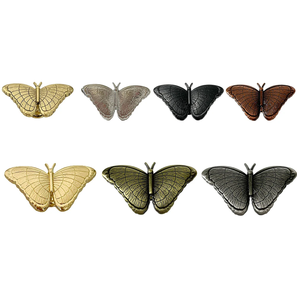 Furniture Handles Wardrobe Knob Home Bedroom Zinc Alloy Drawer Cupboard Decoration Vintage 1PC Butterfly Shape