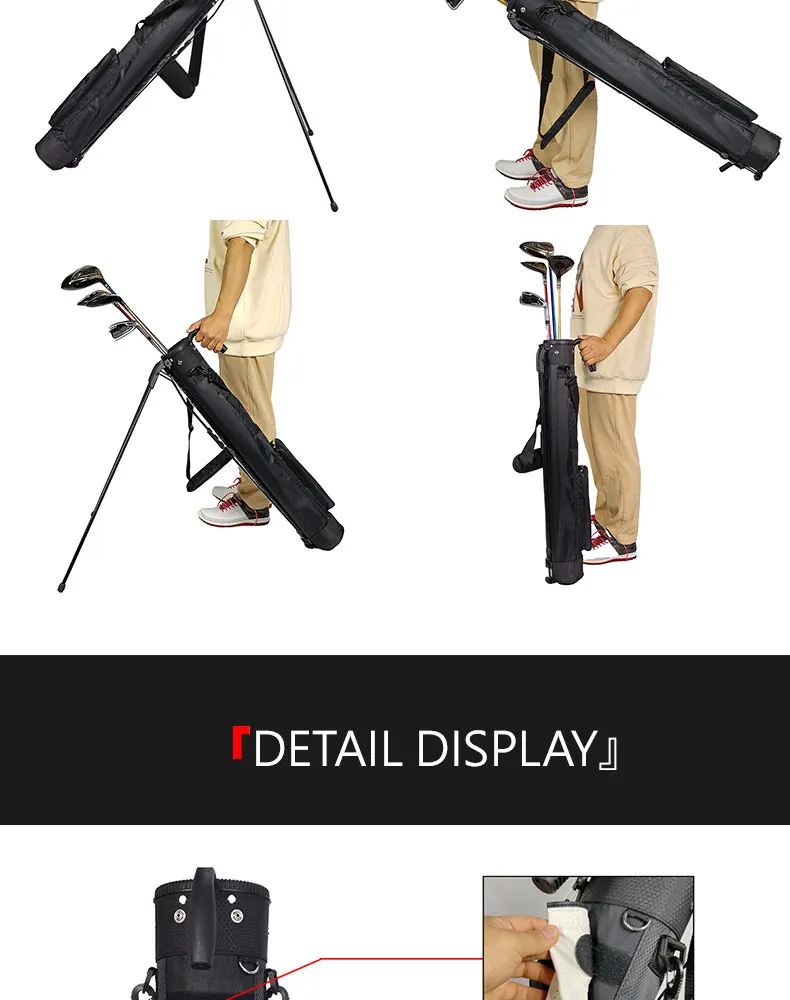Leichte Golfschlägertasche mit Halterung, Golf Gun Rack Bags, wasserdichte Tragetasche für Golfständer – Detail 9