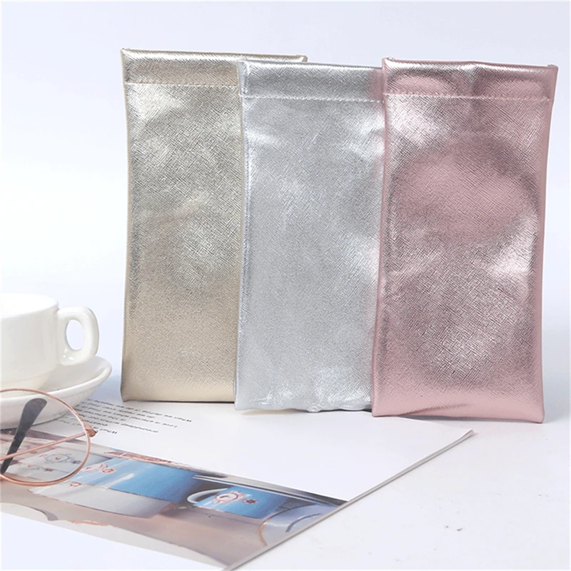 Fashion PU Leather Protable Glasses Bag Women Sunglasses Protector Travel Pouch Reading Eyewear Accessories Sunglasses Bag