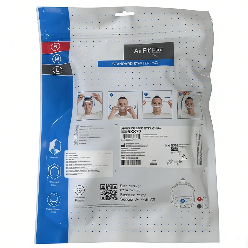 Original Resmed Airfit P30i nasal pillows mask for Resmed Auto CPAP Includes Strap Frame Pillow Cushion(S/M/L) - view 3
