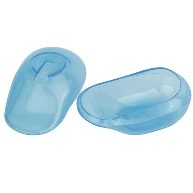 2 pçs/set capa de ouvido de silicone à prova dwaterproof água cabeleireiro cabelo tingimento earmuffs protetor protetor de alta temperatura tintura de cabelo ouvido capa