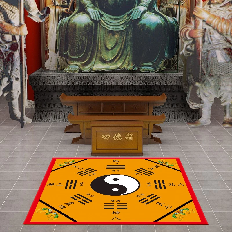 

Modern Chinese Tai Chi balance Feng Shui carpet living room Yoga carpet Soft Area Rug home decoration cushion non-slip floor mat