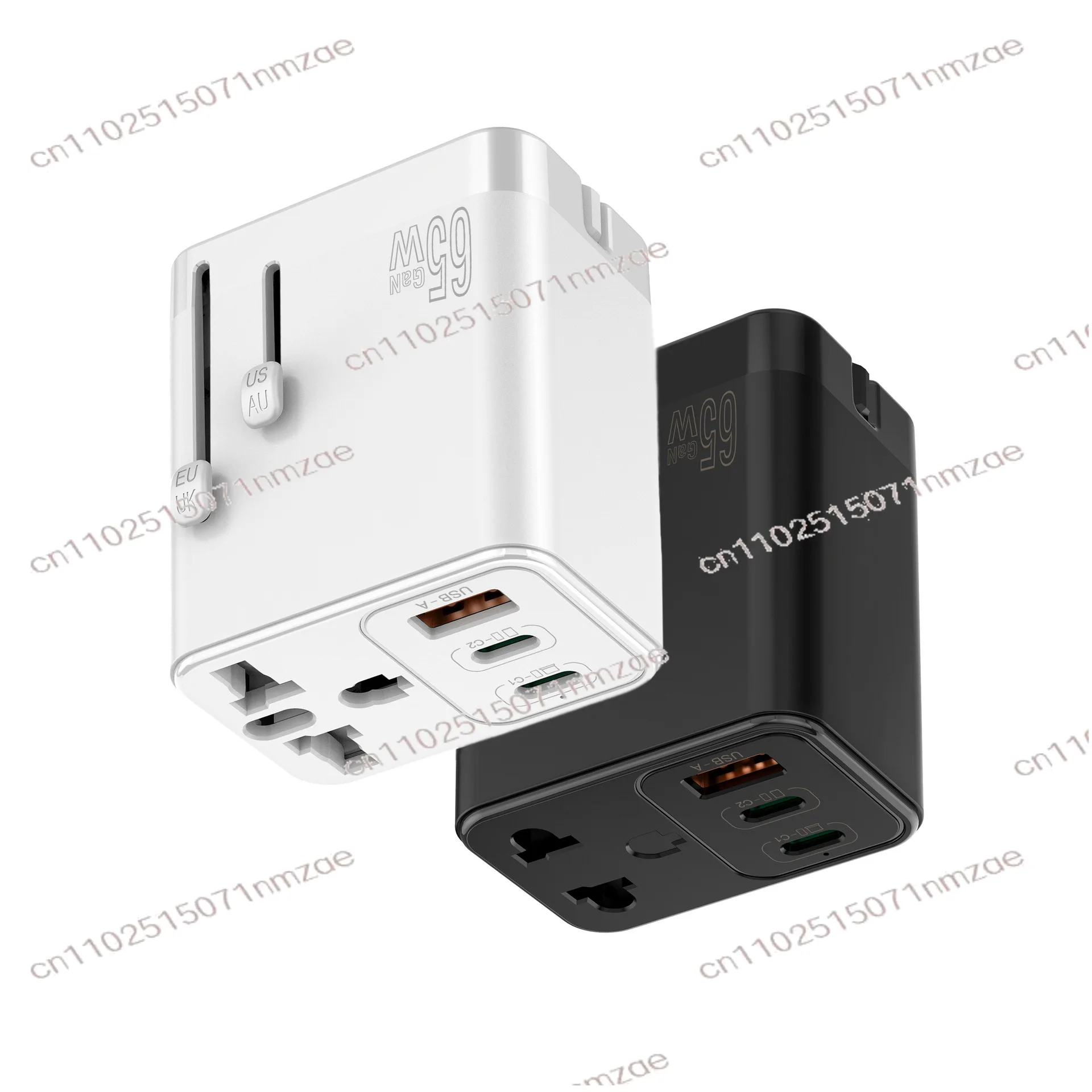 65W GaN USB C Power Adapter Fast Charging Type C Universal US EU UK AU Plug Wall Adapter For Laptop