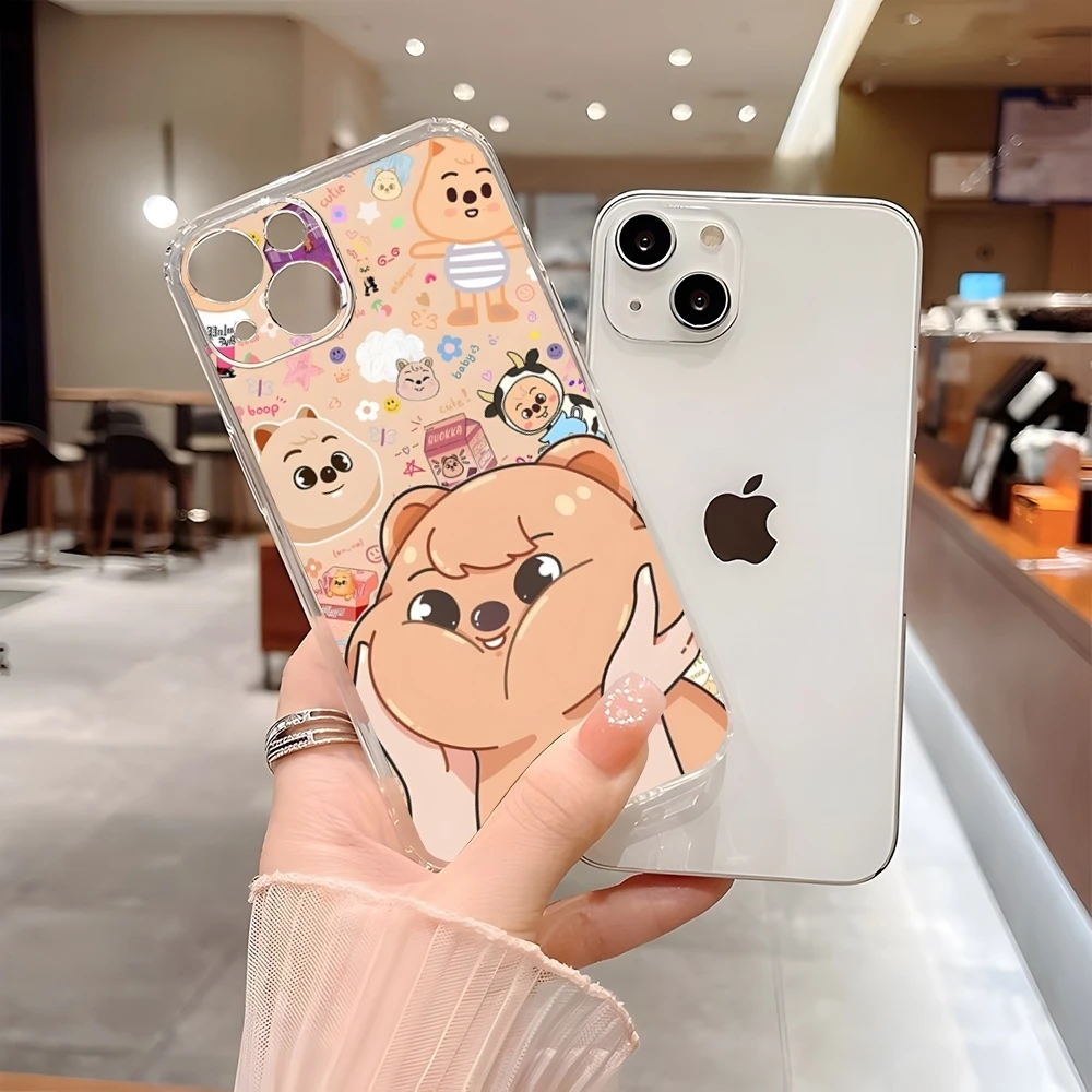 S-Stray Cartoon kids Phone Case for 15 Pro Max iphone 14 Plus 11 12 13 Mini 7 8 Plus X XR XS SE 2020 Transparent Soft Cover