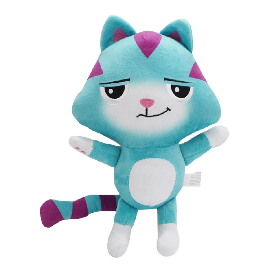 New Gabby Dollhouse Plush Toy Mercat Cartoon Stuffed Animals Smiling Cat Car Cat Hug Gaby Girl Dolls Kids Birthday Gifts