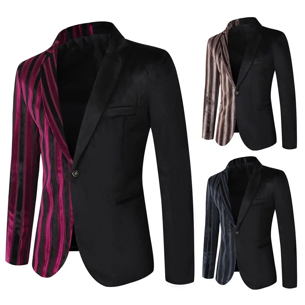 

High Quality Men's New Blazer Satin Comfortable Slim Business Blazer Men Clothing