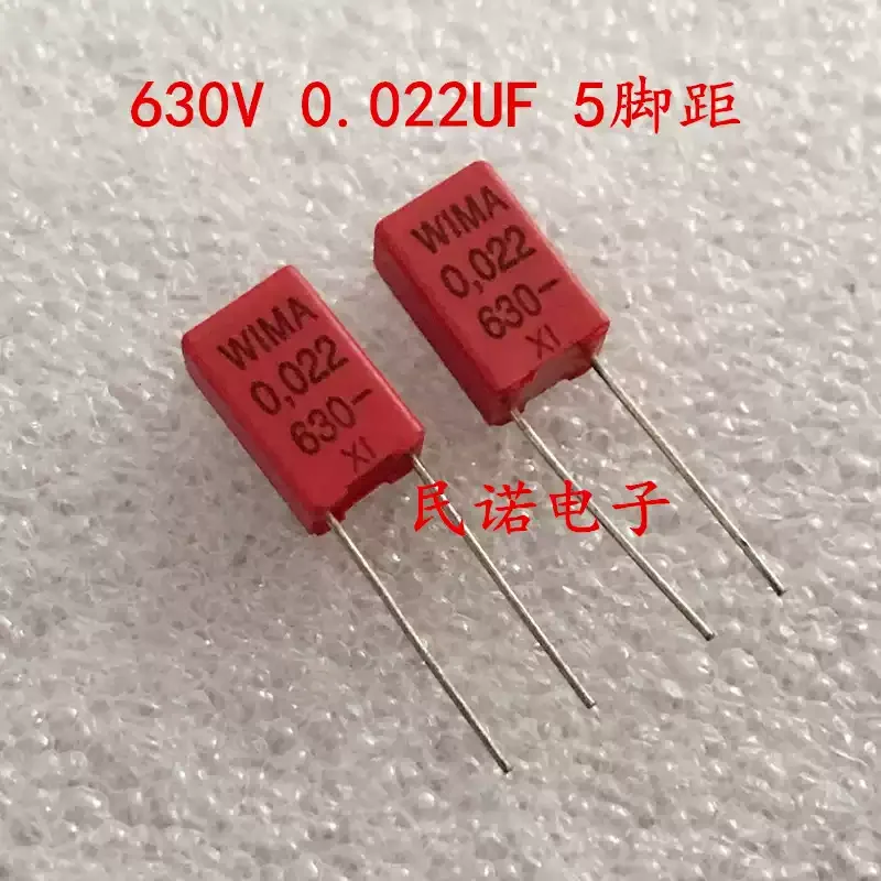 10-100pcs German Weima capacitor WIMA MKP2 630V 0.022UF 223 22nf pin distance 5mm in stock