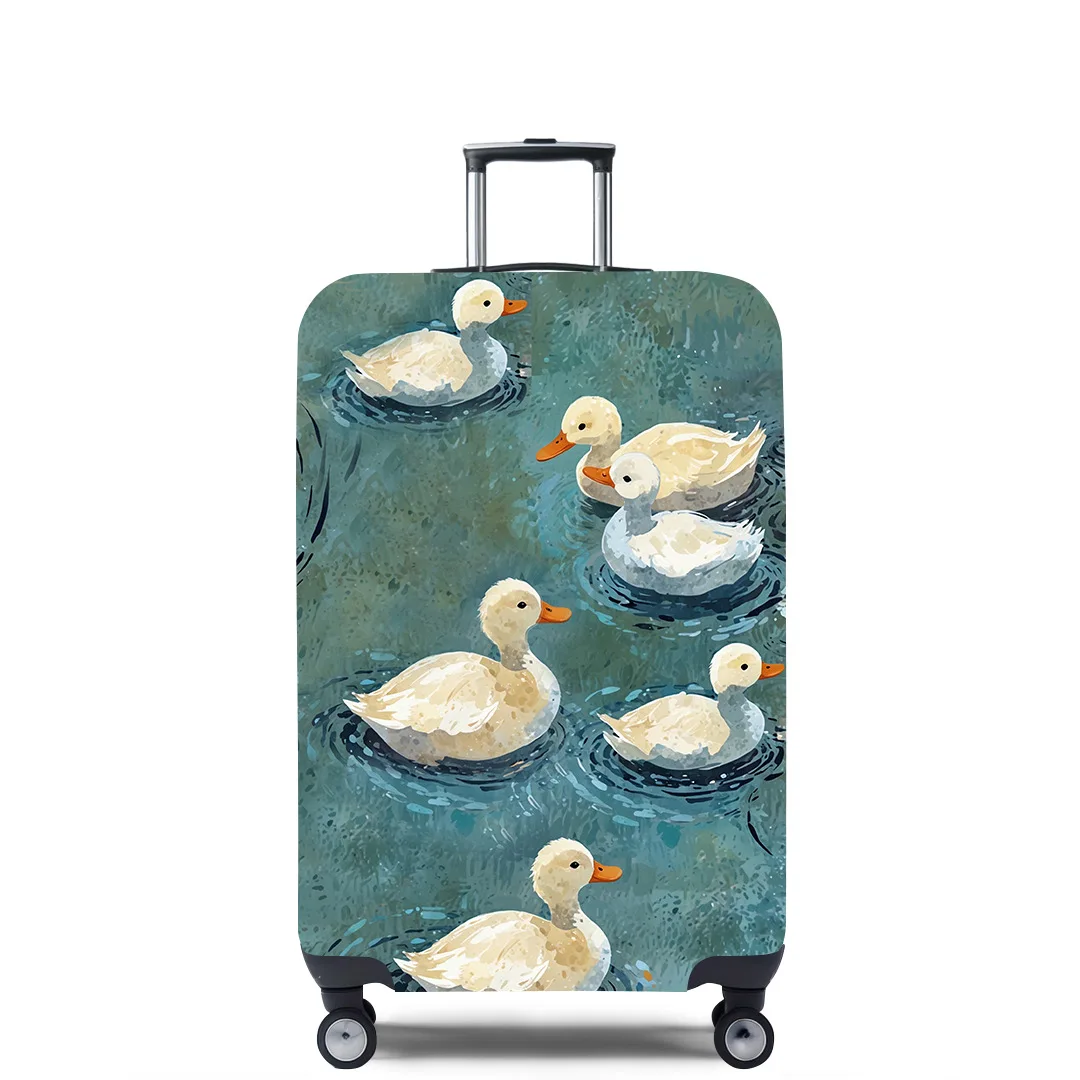 Funny Duck Luggage Cover Suitcase Protector Thicken Elasticity Dust Covered Anti-scratch Protective Case 18-32 Inch