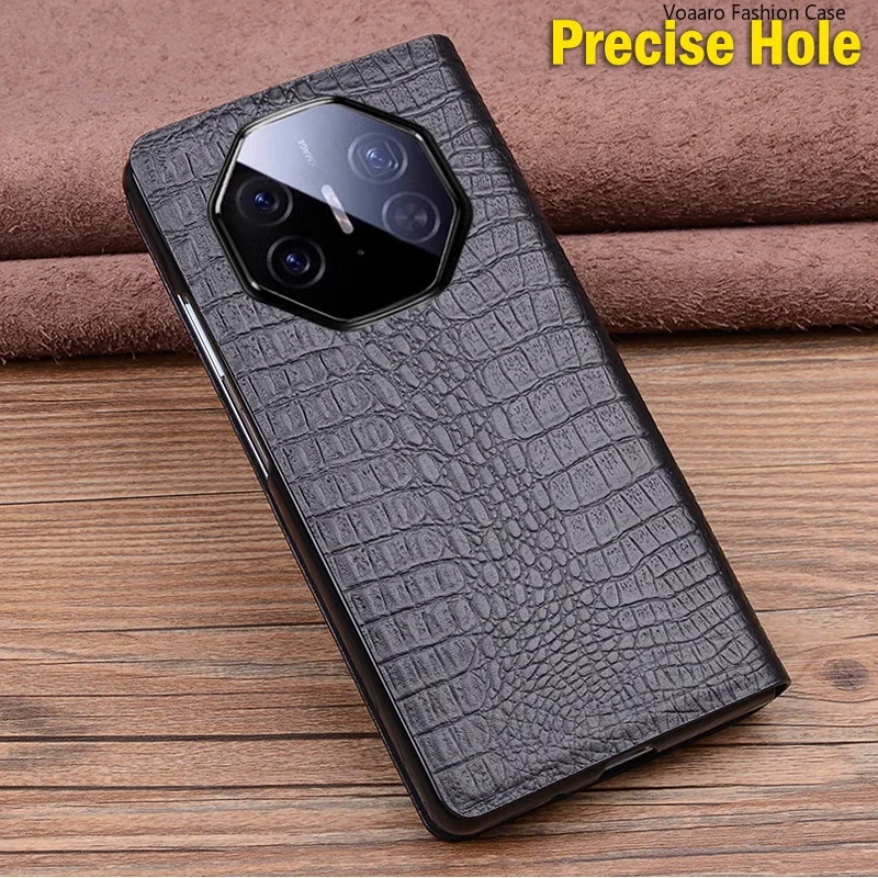 Juste en cuir véritable pour Huawei Mate XT, étui à rabat pour Huawei Mate XT, Smart Touch View Window Funda, Wake Up Sleeping Capa