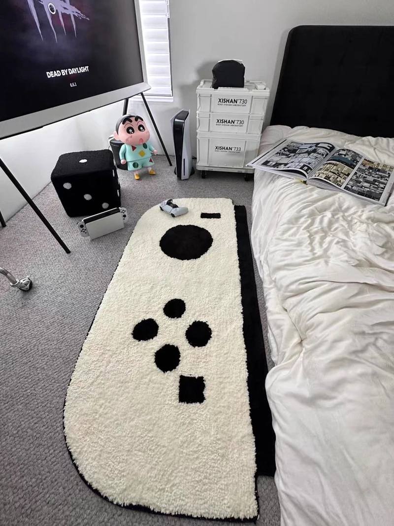 

Thiened Floing Carpet Game Controller Retro Sle Bedroom Mat Long Strip Foot Pad Home Use Rug Simple Sle Easy Care