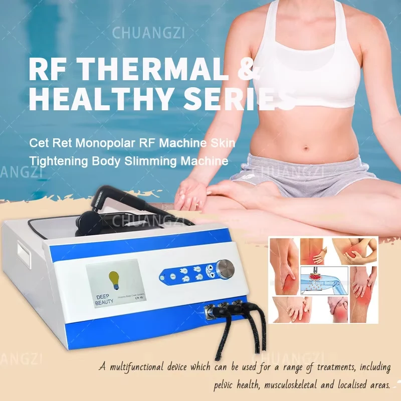 Portable INDIBA Deep Beauty Body slimming face lifting System rf High Frequency 448KHZ Weight Loss