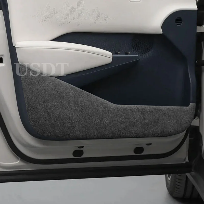 4Pcs Car Door Anti Kick Protection Pad Panel For ZEEKR X 2022 2023 2024 2025 Doors Sill Guard Plate Sticker