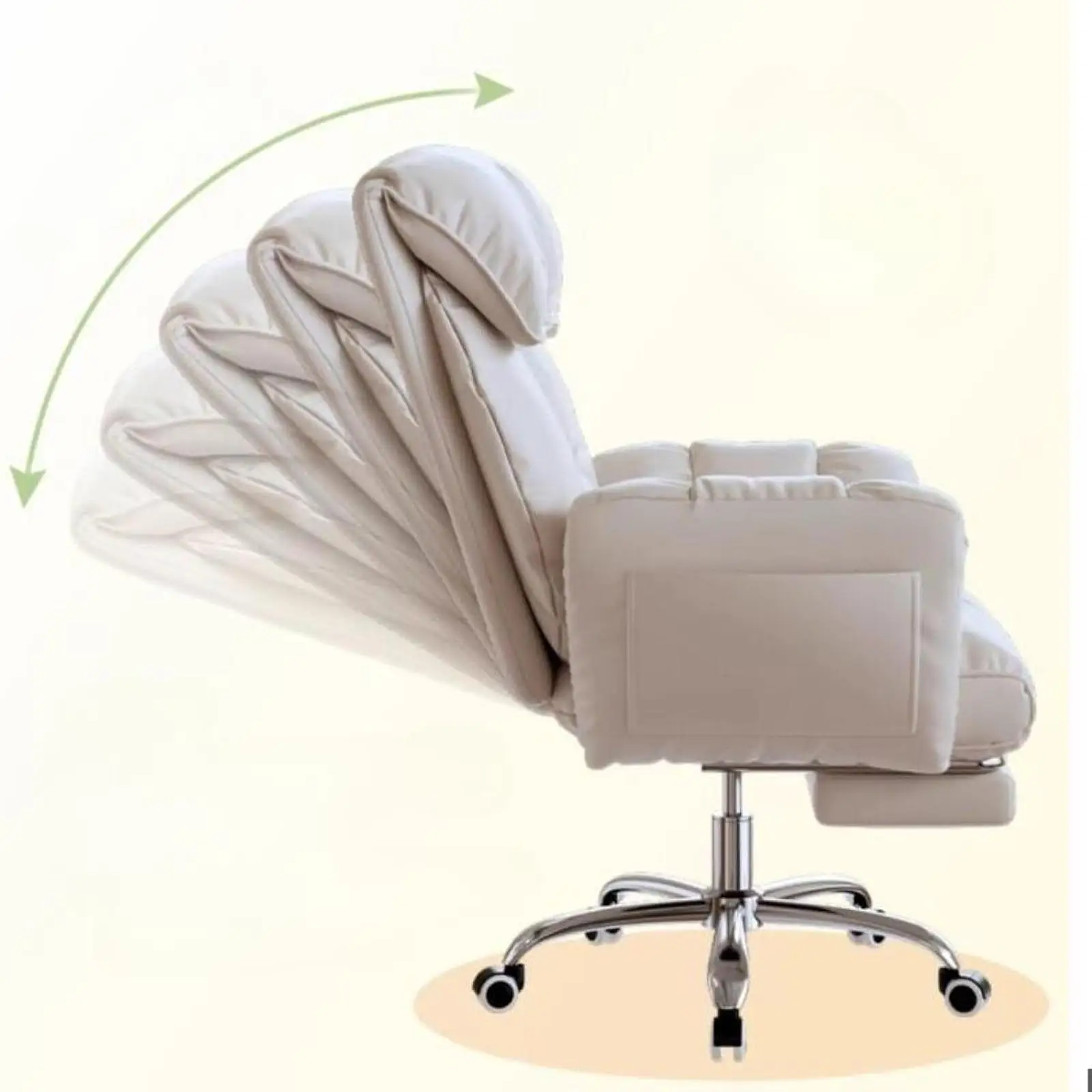 كرسي الكمبيوتر كرسي دوار قابل للدوران كرسي ألعاب تنفيذي قابل للتعديل دعم قطني مريح لغرفة النوم والمكتب المنزلي