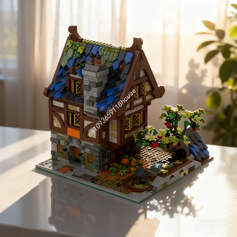 2115 قطعة MOC حانة القرون الوسطى نسخة وحدات نموذج بناء لعبة كتل هدية الكريسماس البناء تجميع التعليم الطوب الاطفال #1