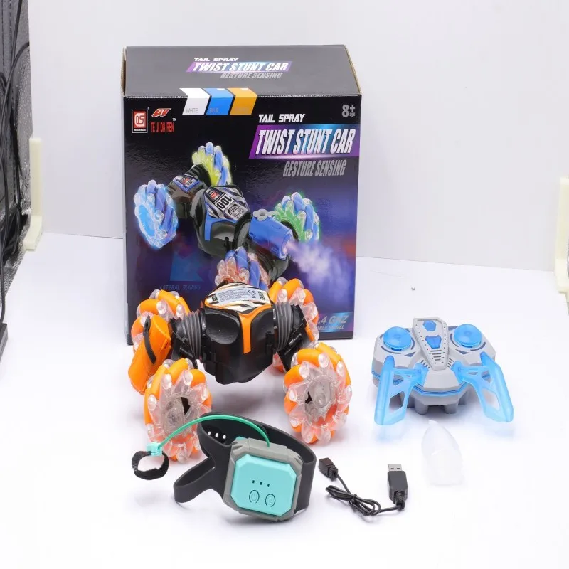 Voiture jouet télécommandée, corps coloré. Télécommandes doubles, supportant le contrôle des gestes. Cadeaux pour enfants, cadeaux pour garçons.