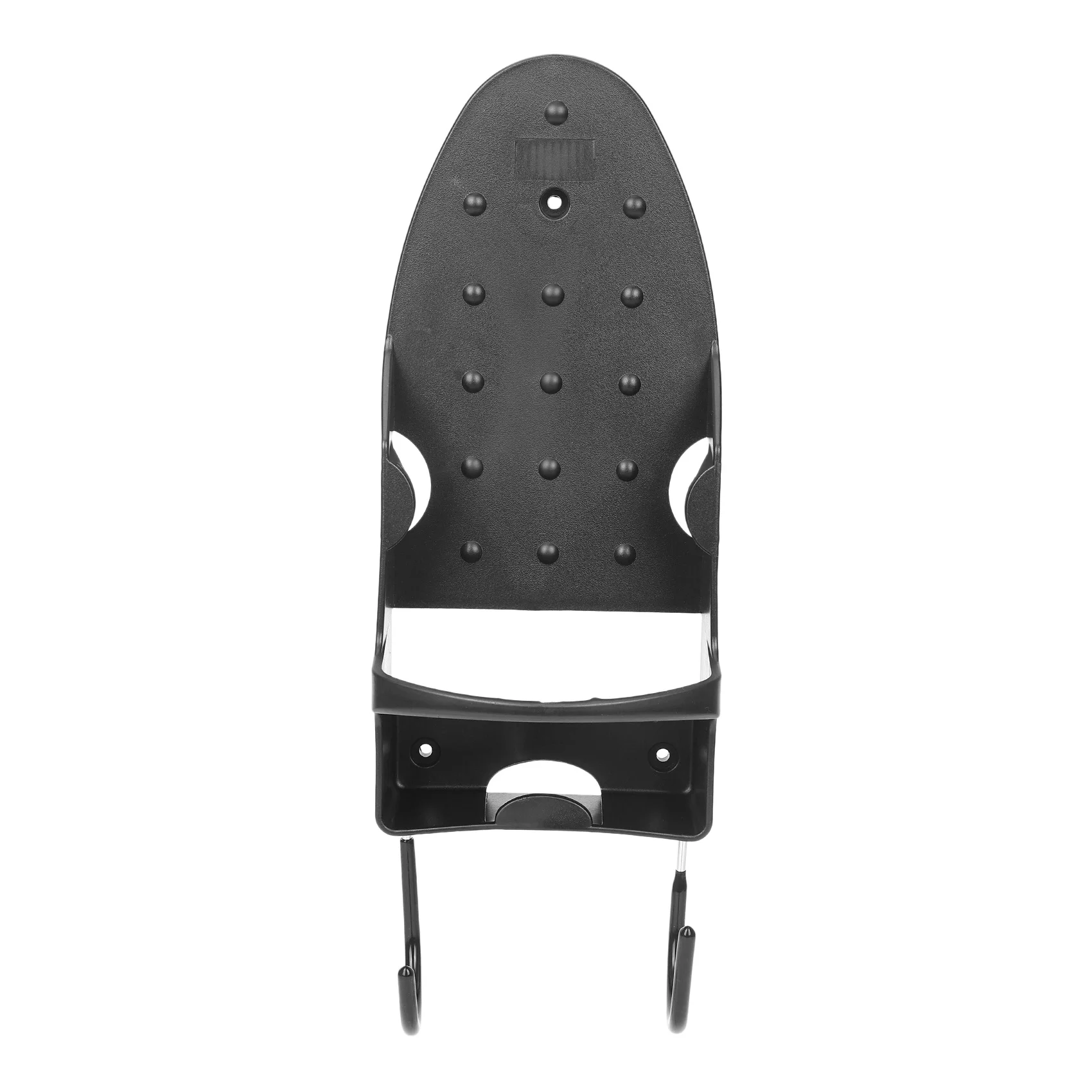 Rak gantung papan setrika elektrik, tempat penyimpanan papan setrika, gantung dinding elektrik warna hitam