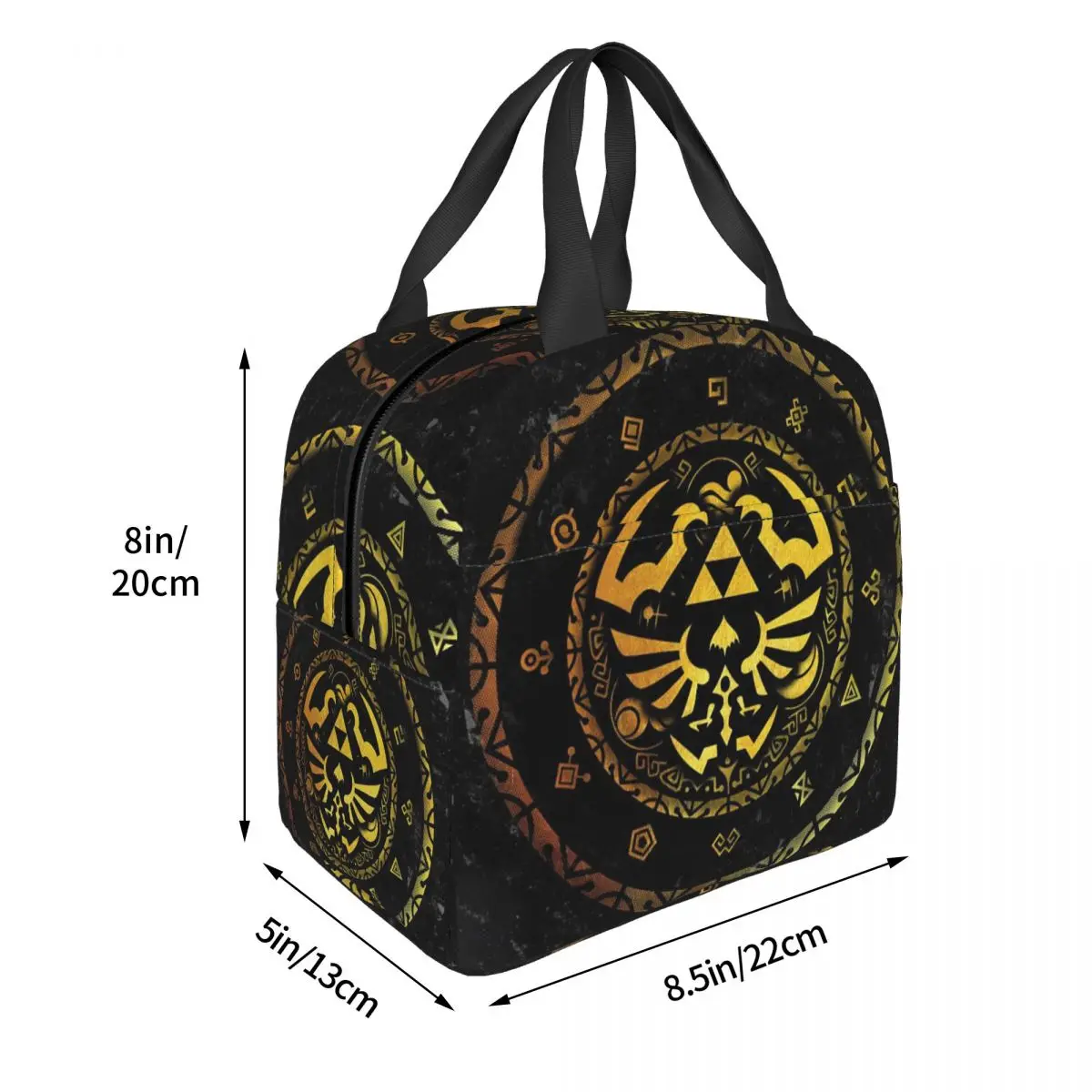 Zeldas Logo Game Insulated Lunch Bag for Women Kids Leakproof Food Boxes Thermal Lunch Box Tote