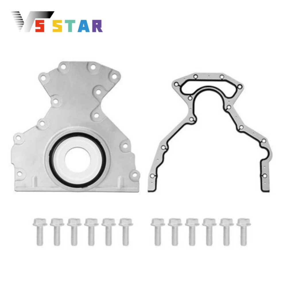 

12633579 12639250 Rear Main Seal Cover Kit For 2007-2013 Chevy Avalanche 2009-2012 GMC Canyon 4.8L 5.3L 6.0L 6.2L