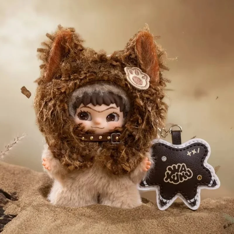 Original New Wakuku Pukapuka Miao Fluffy Mini Action Figure Model Super Cute Desktop Decoration Collectible Toy Birthday Gift