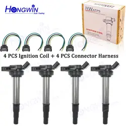 4 Pcs/Set 90919-02258 Ignition Coils Plug For Toyota Corolla Prius Lexus CT200h 2ZRFE 1.8L 9091902258 90919 02258 UF-596 UF-619