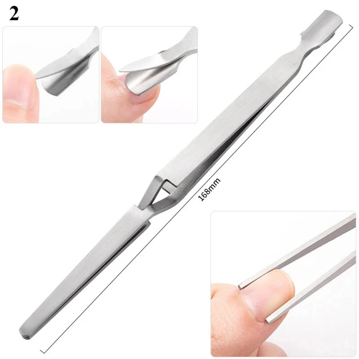 

Acrylic Nails Pincher Multifunction Stainless Steel Nail Art Shaping Tweezers Extension Tips Clips Manicure Tools UV Gel Mold