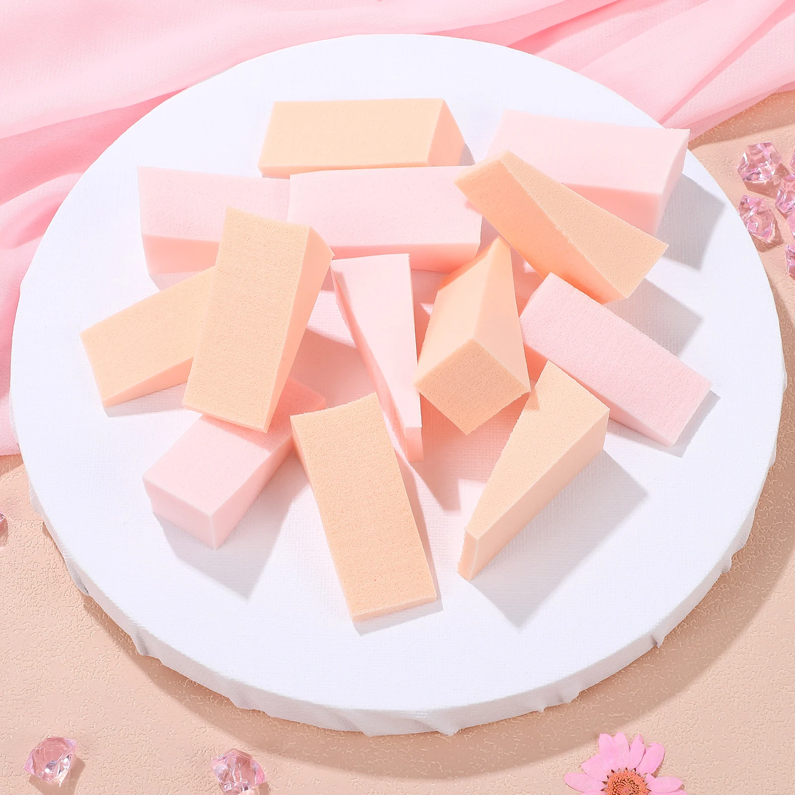 

96pcs Makeup Sponge Set Premium Material Elastic Triangle for Foundation Blush Cream Lotion Nail Remover Facial Use