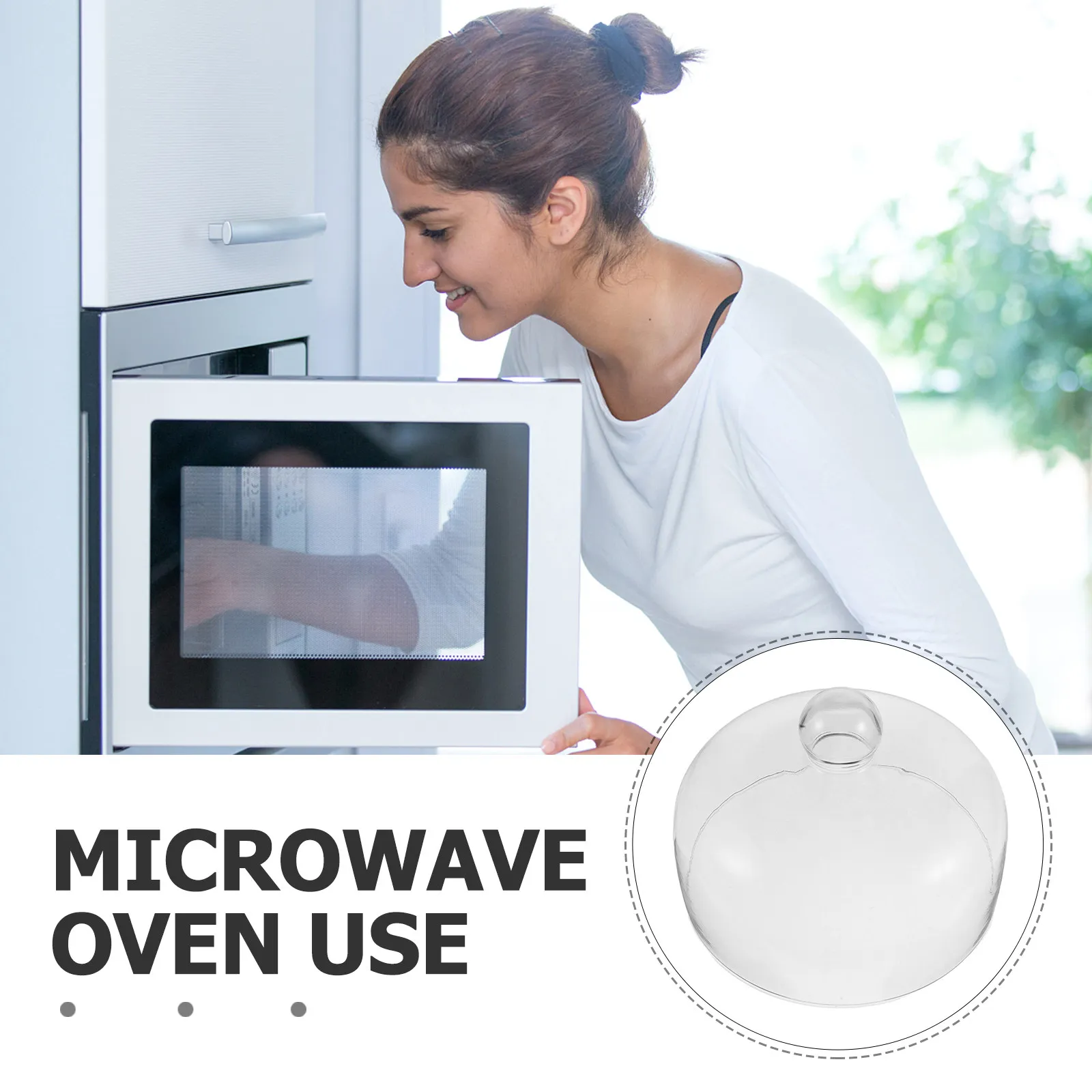 

Glass Microwave Splatter Cover Vented High Temperature Resistant Lid Food Protector Microwave Plate Cover kitchen gadgets