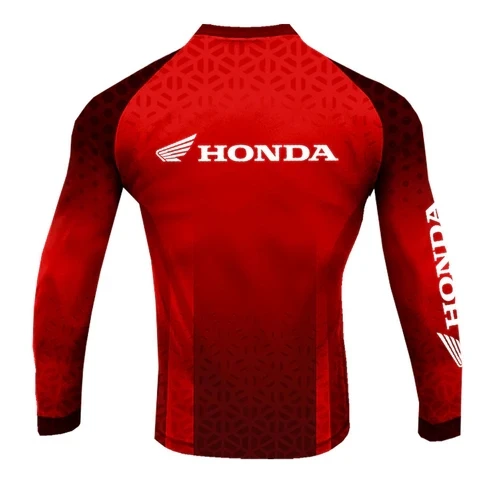 

New Off-Road Motorcycle Riding T-Shirt Fast Drying Breathable Long Sleeved For Men And Women Honda Riding T-shirt Tops