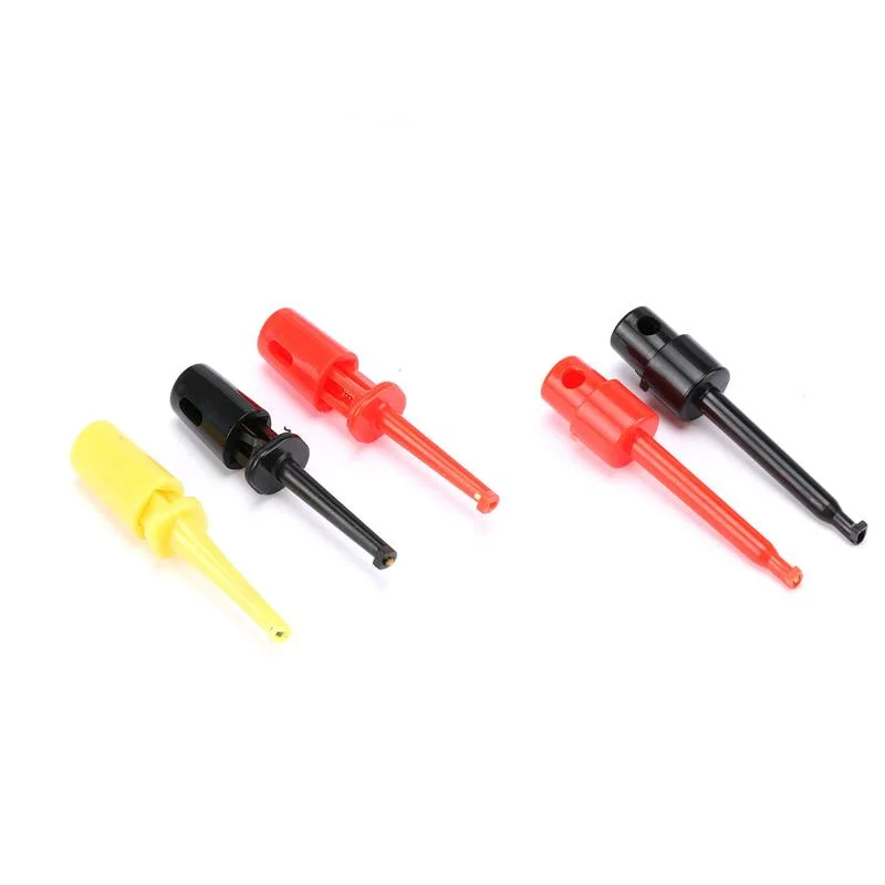 

10Pcs Single Large/Small Size Round Crocodile Clip Hook Test Hook Clip Test Probe IC Grabber Test Clip For Electronic Testing