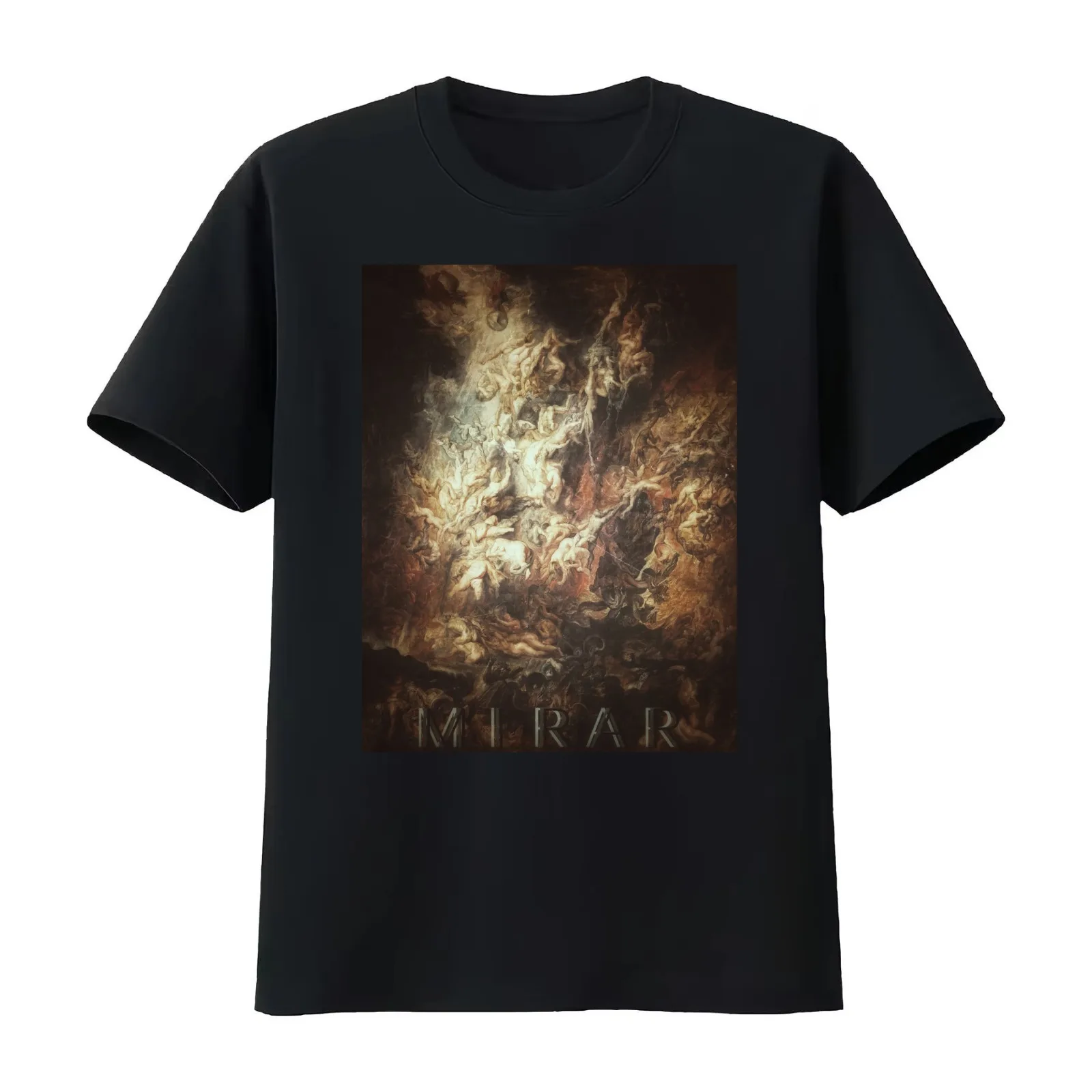 Ascension - Mirar T-Shirt Summer Casual Cotton Tee Oversized Streetwear Tops Vintage Graphic Print Loose Fit Short Sleeve