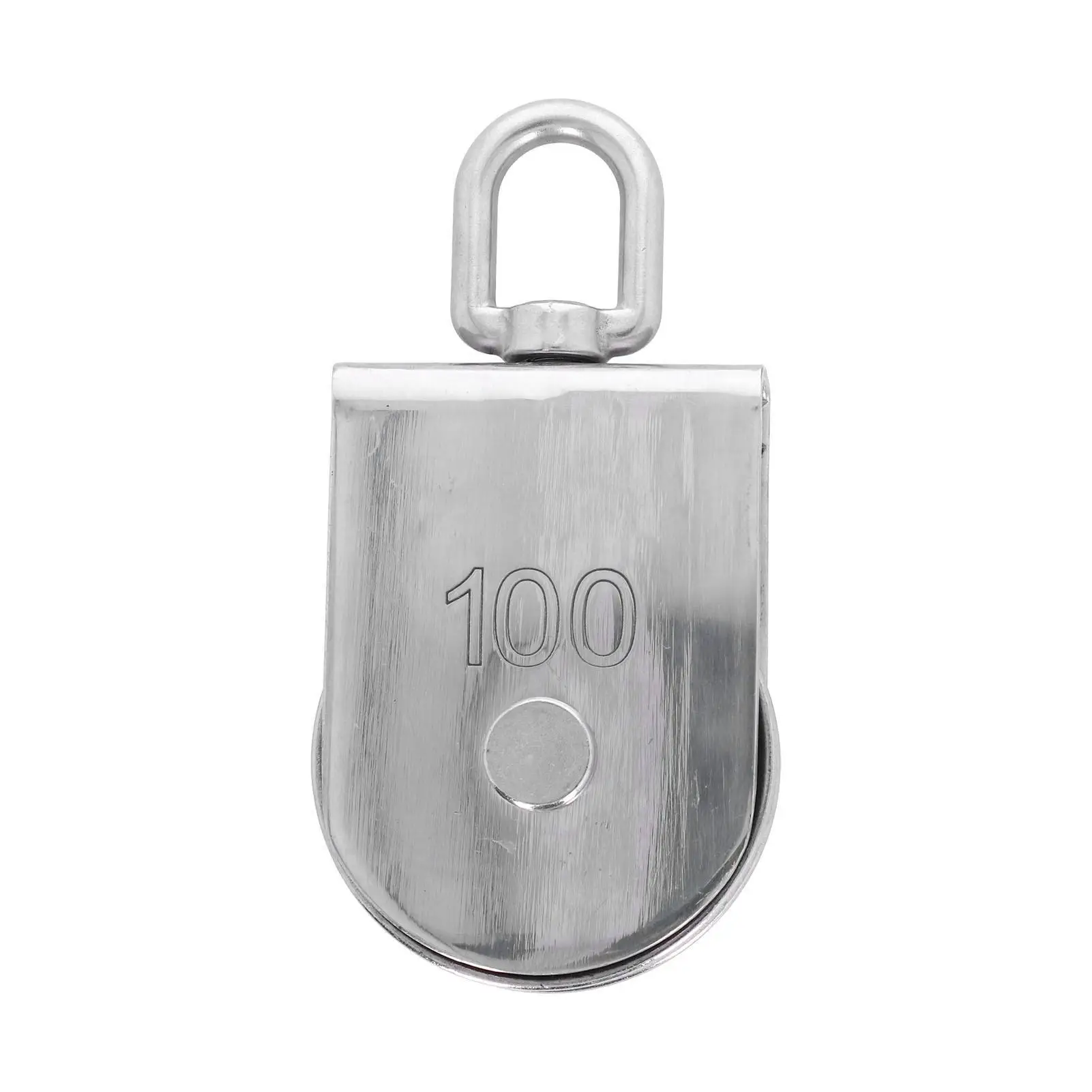 

for marine Pulley 1000kg/2205lb Single Wheel Pulley 100mm/3.9in 360 Degree Rotatable for ships for lifting Other Heavy Objects