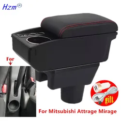 For Mitsubishi Attrage Mirage Armrest Box For Dodge Attitude Mitsubishi Space Star Car Armrest Storage Box Car Accessories