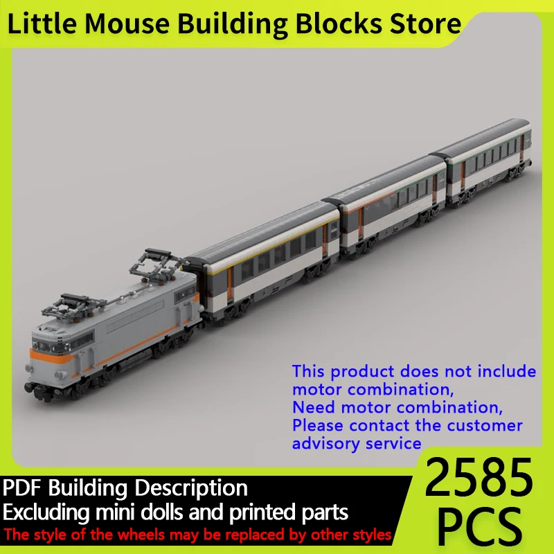 

City Car Model MOC Building Bricks BB 9200 Electric Locomotive Modular Technology Gifts Holiday Assemble Children Toys Suit