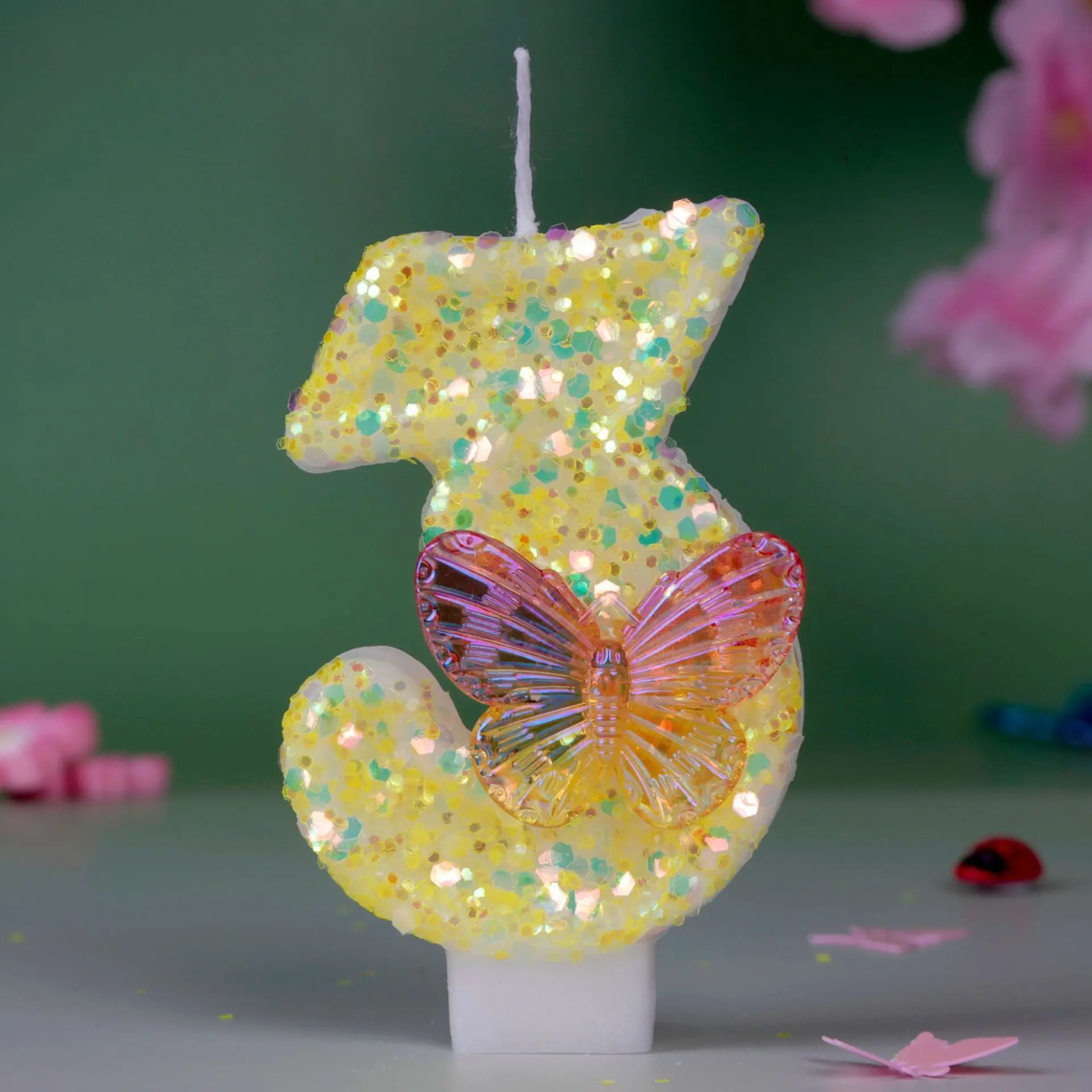 

Creative Digital Butterfly Candle Birthday Cake Candle Cute Decoration Candle Birthday Party Anniversary Party Cake Decoration