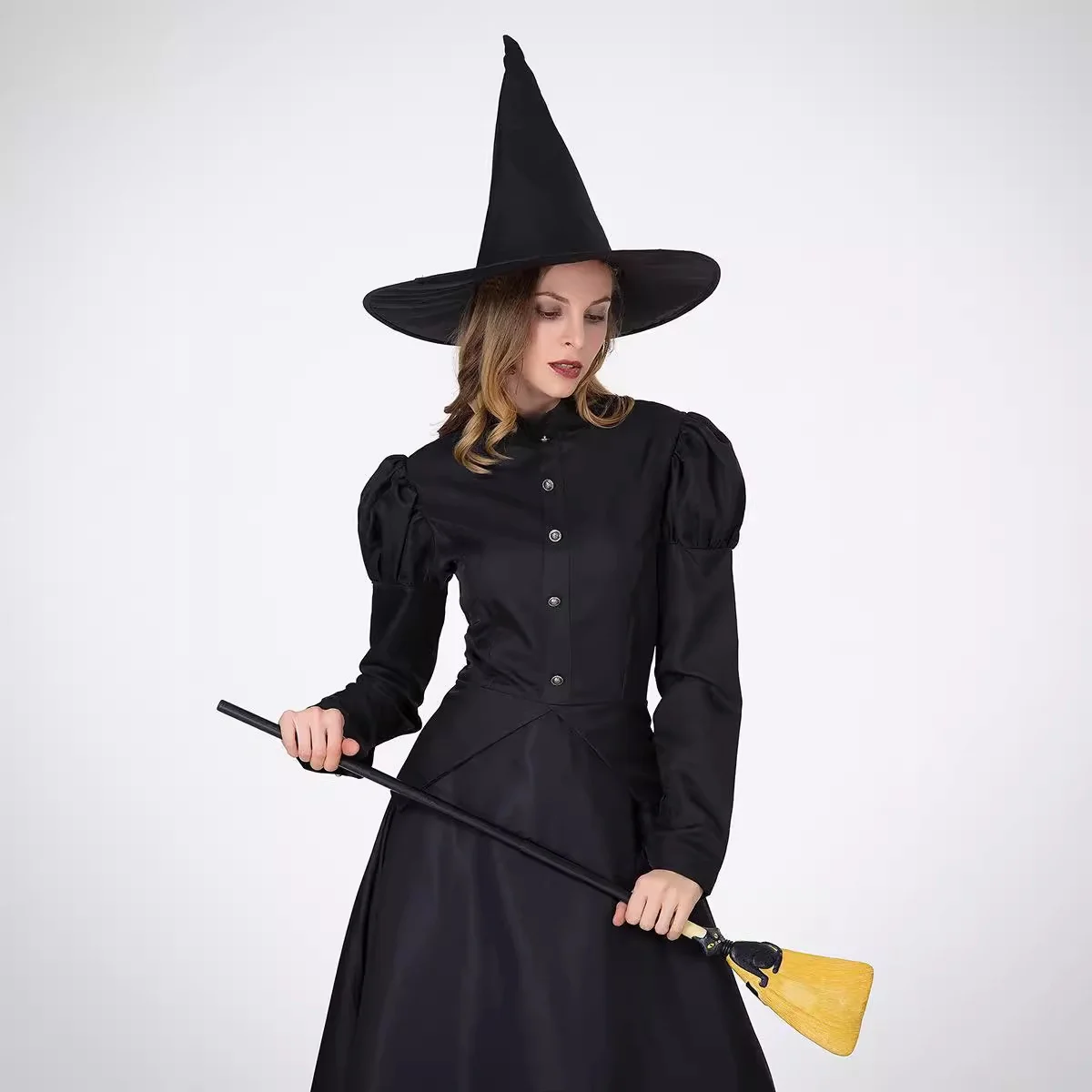 Nuevo Disfraz de Bruja Verde Salvaje para loween 2025, Actuación, Cosplay para Adultos, Disfraz de Bruja Nea, Traje Trad...